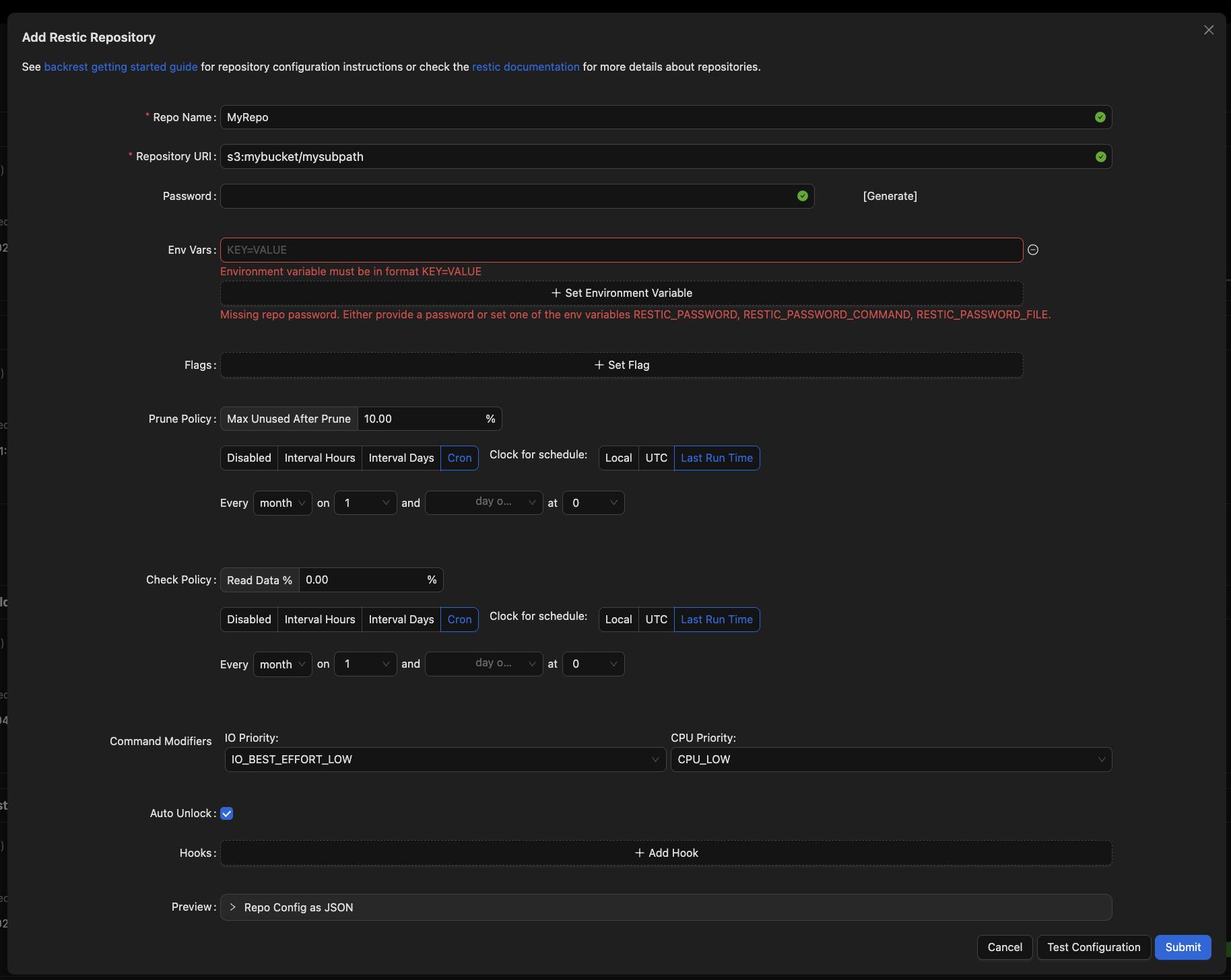 Add Repository View
